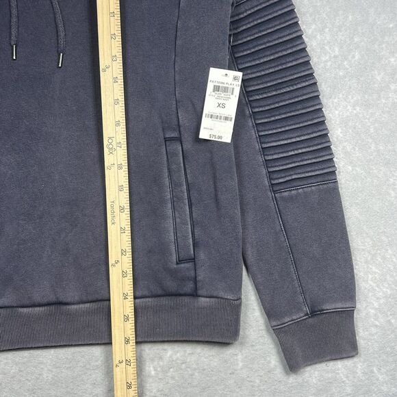 INC International Concepts Sweatshirt Men X-Small Gray Washed Long-Sleeve Hoodie - Picture 5 of 7